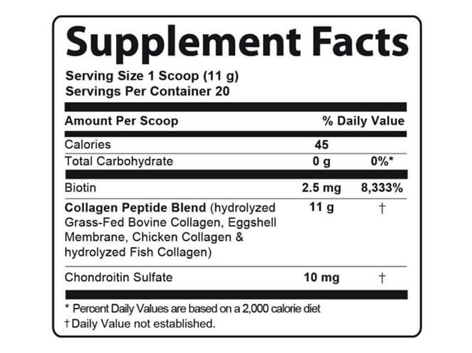 Advanced-Collagen-Plus-Supplement-Facts